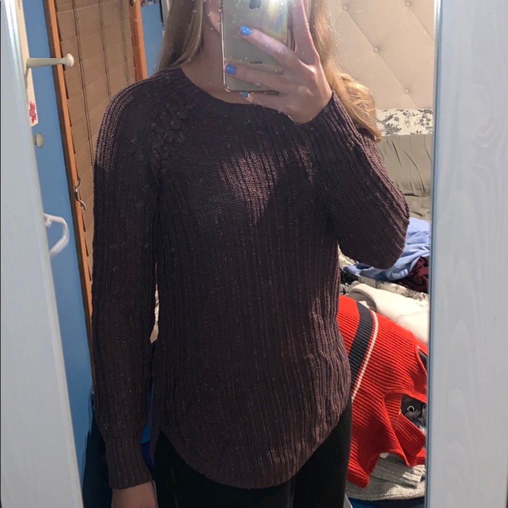 Dark purple sweater